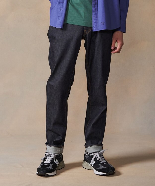 J.PRESS MEN ストレッチシルケットデニム ネイビー系