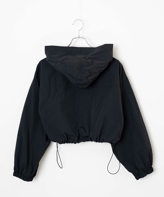 WEGO ショートナイロンブルゾン ブラック
