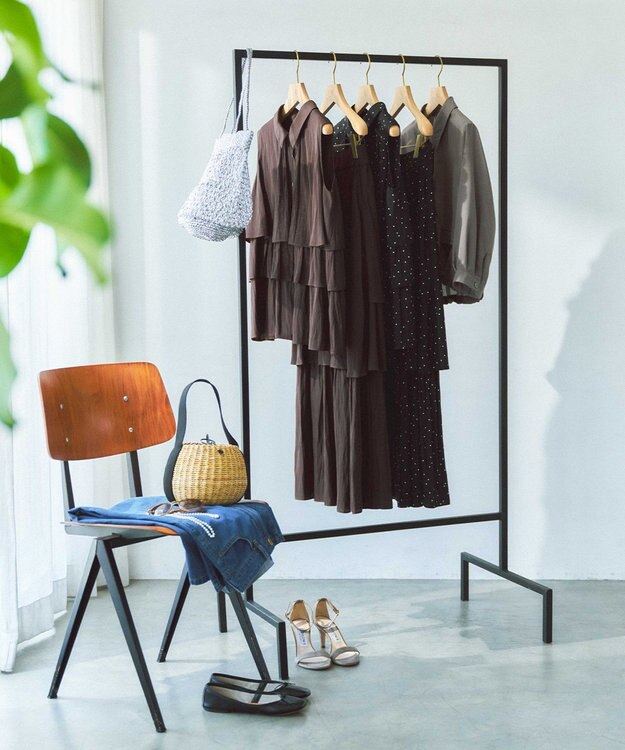 組曲 S 【入江未悠さんコラボ】ギャザーライトデシンティアード ブラウス チョコレートブラウン系