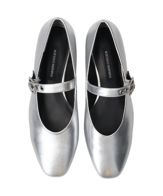 Bridget Birkin 【PARADIS COULEUR】ラウンドトウソフトレザーメリージェーン シルバー