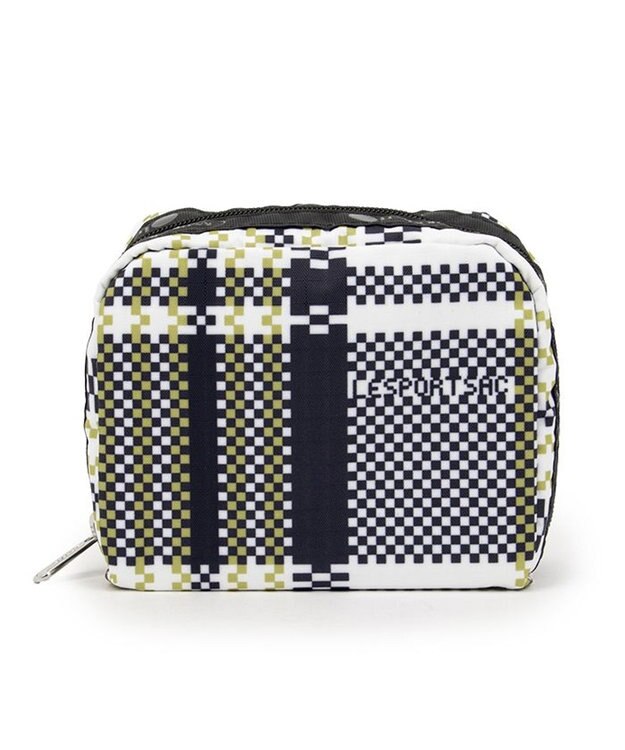 LeSportsac SQUARE COSMETIC/ピクセルスクランブルチェック ピクセルスクランブルチェック