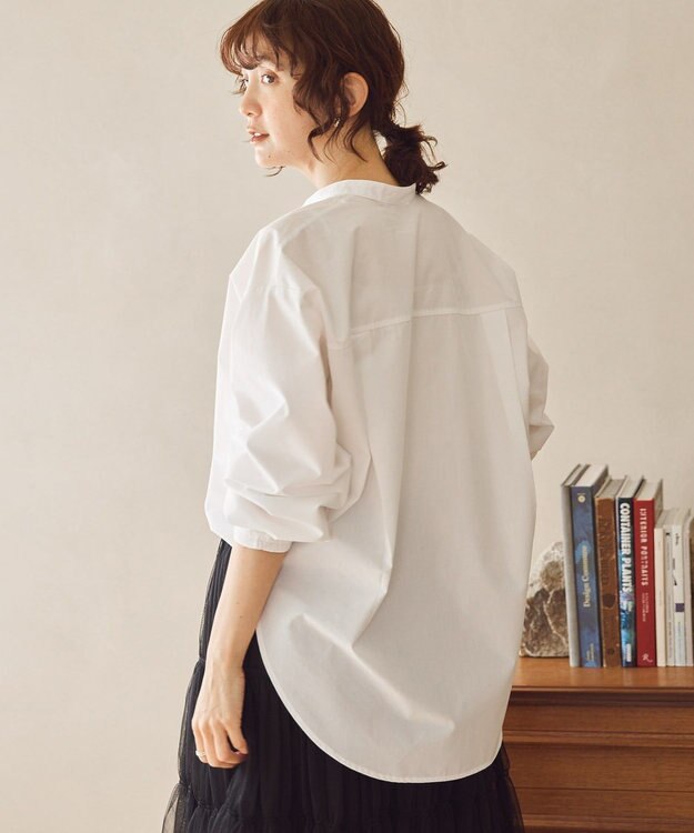 AMERICAN HOLIC ＳＥＴ　イージーケアロングシャツ＋ポンチベスト Off White