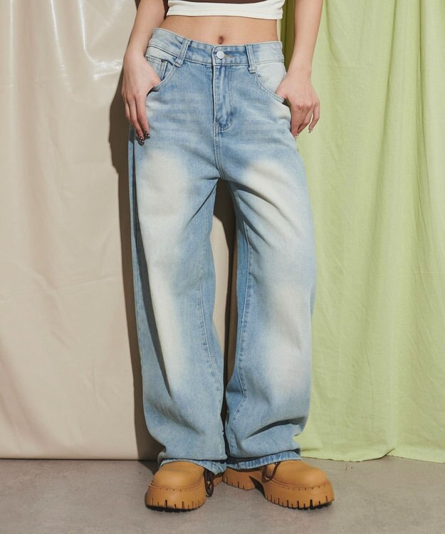 WEGO マルチヘムアジャスターデニム デニム淡色