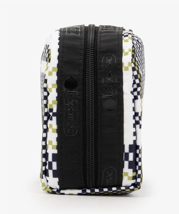 LeSportsac SQUARE COSMETIC/ピクセルスクランブルチェック ピクセルスクランブルチェック