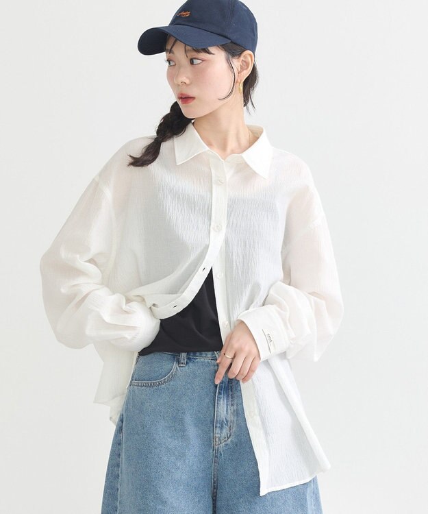 earth music&ecology アソートオーバーシャツ Off White