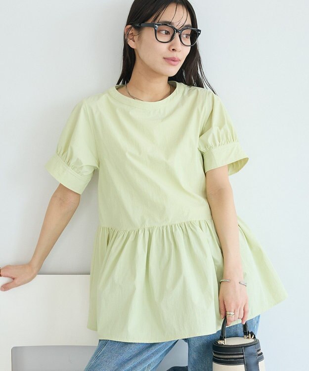 CRAFT STANDARD BOUTIQUE ペプラムチュニック Light Green