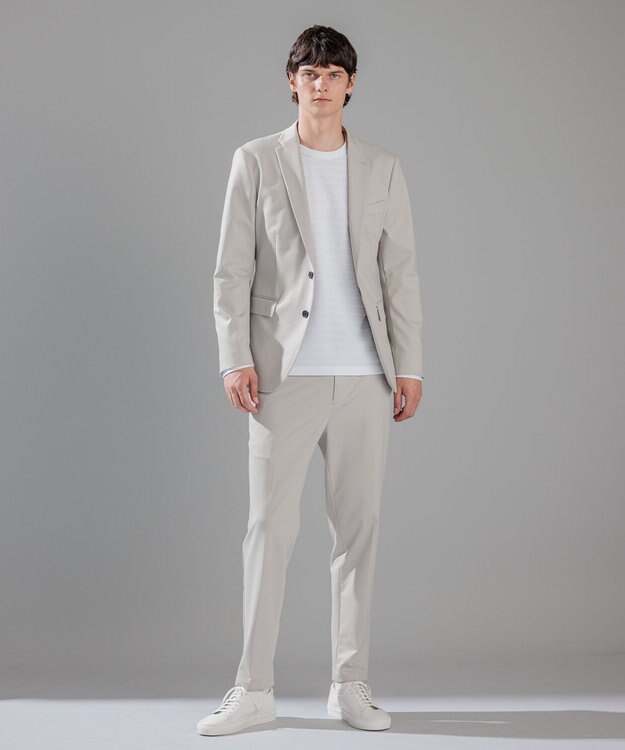 JOSEPH HOMME メランジリップル　クルーネックカットソー ホワイト系