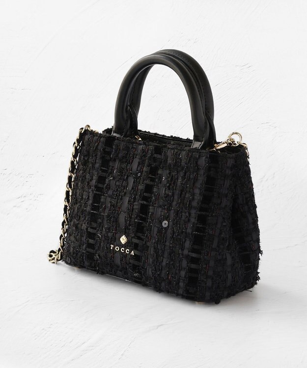 TOCCA 【ヨンア×大人百花コラボ】OPTARE BAG バッグ [コラボカラー]ブラックツイード