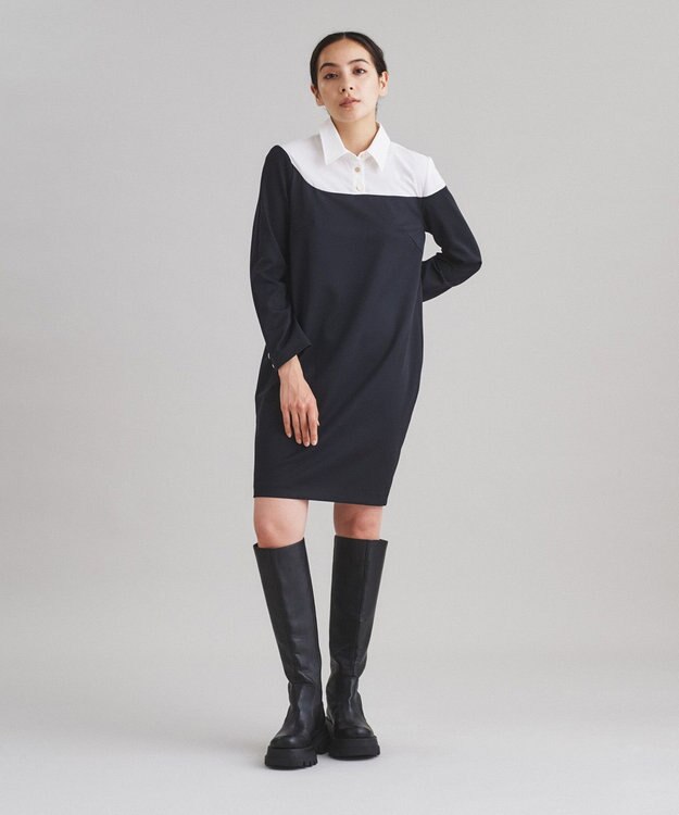 グレースコンチネンタル　ウールミニワンピース ウールタッチダブルワンピース / GRACE CONTINENTAL | GRACE