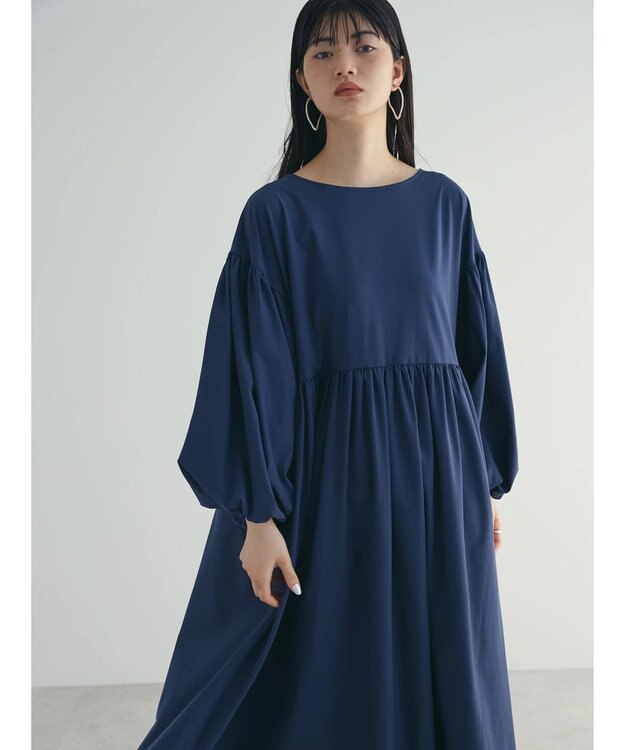 Green Parks armonia．２ｗａｙ袖ボリュームワンピース Navy