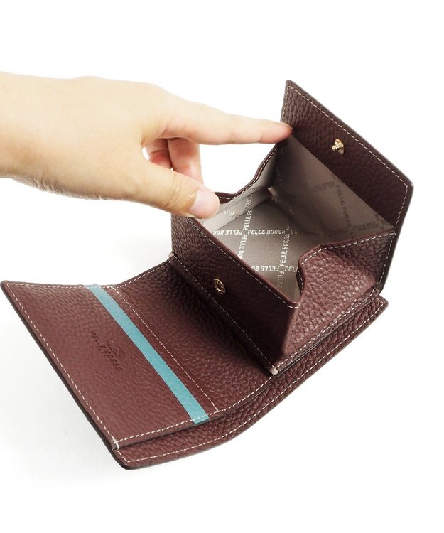 PELLE BORSA 二つ折り財布 Reinette Goods レネットグッズ 4761 ブルーグレー