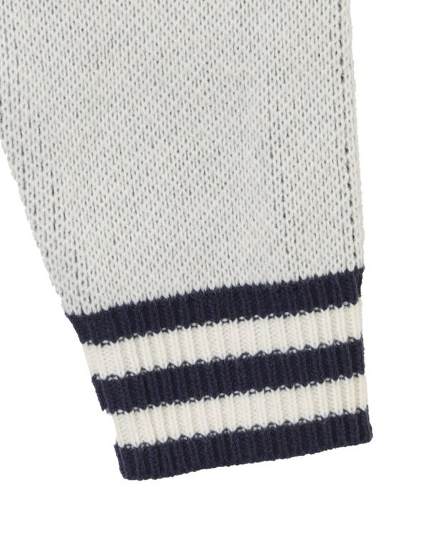 WEGO ニットショートスタジャン ネイビー