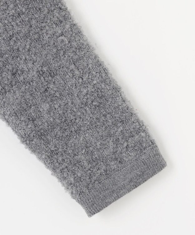 ANY SIS 【洗える】ブークレニット カーディガン グレー