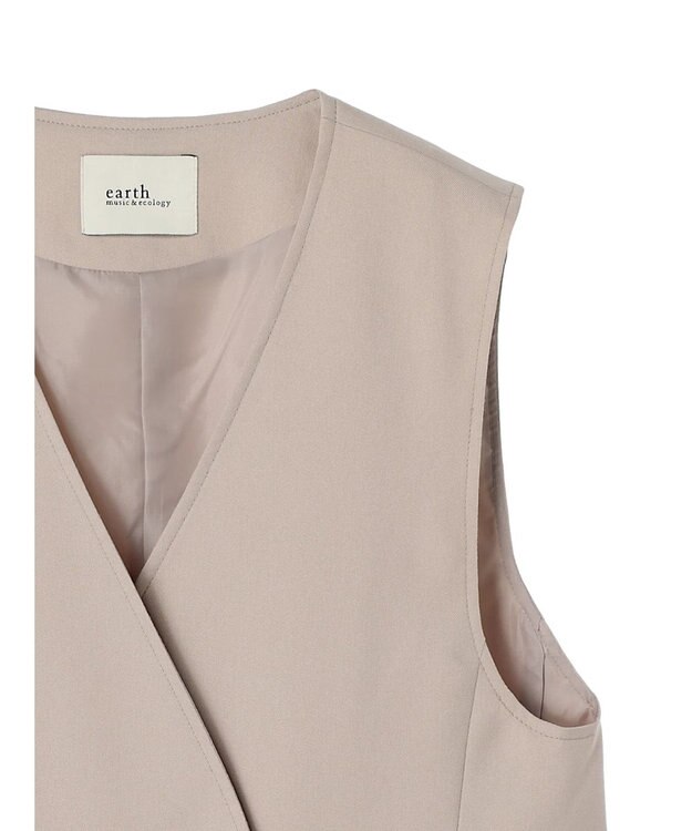 earth music&ecology ノーカラージレ Beige