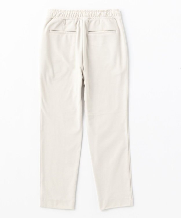 UNFILO 【アルガンオイル】裏起毛ドロストスティック パンツ アイボリー