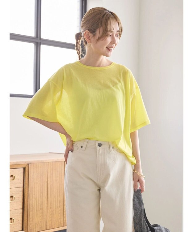 AMERICAN HOLIC シアーＢＩＧＴＥＥ Light Yellow