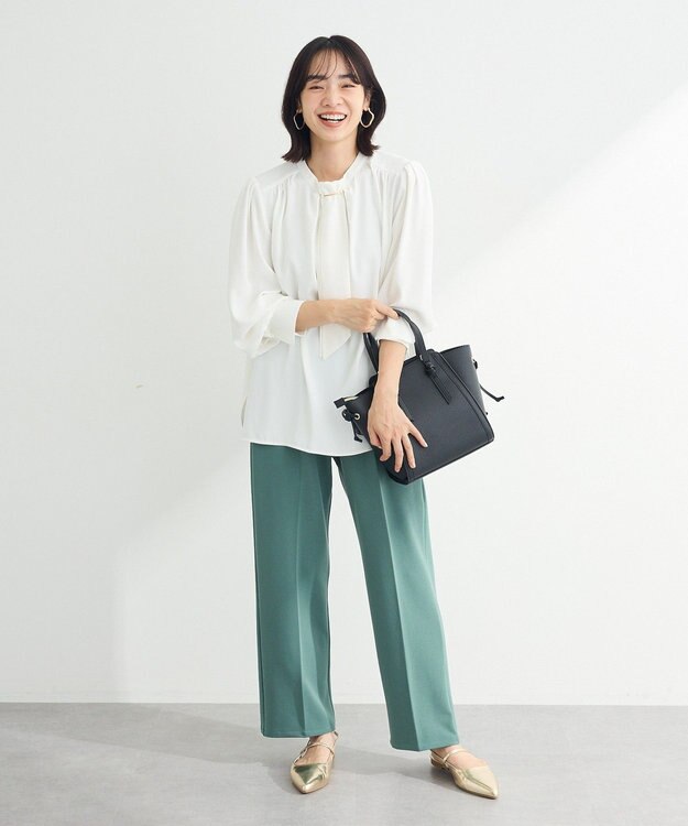 Green Parks ２ｗａｙボウタイブラウス Off White