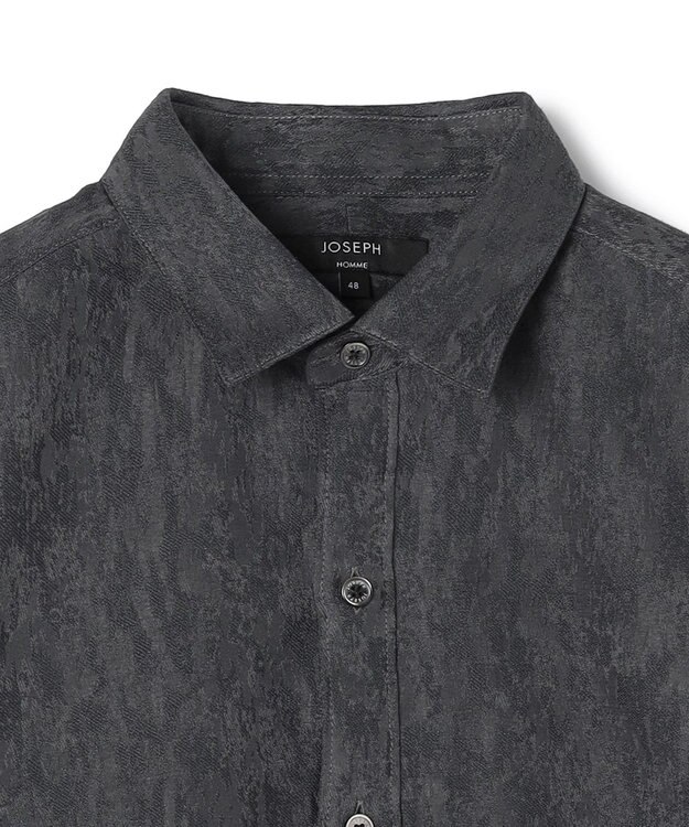 JOSEPH HOMME 【新素材】テクノスラブジャガード 　レギュラーカラーシャツ グレー系