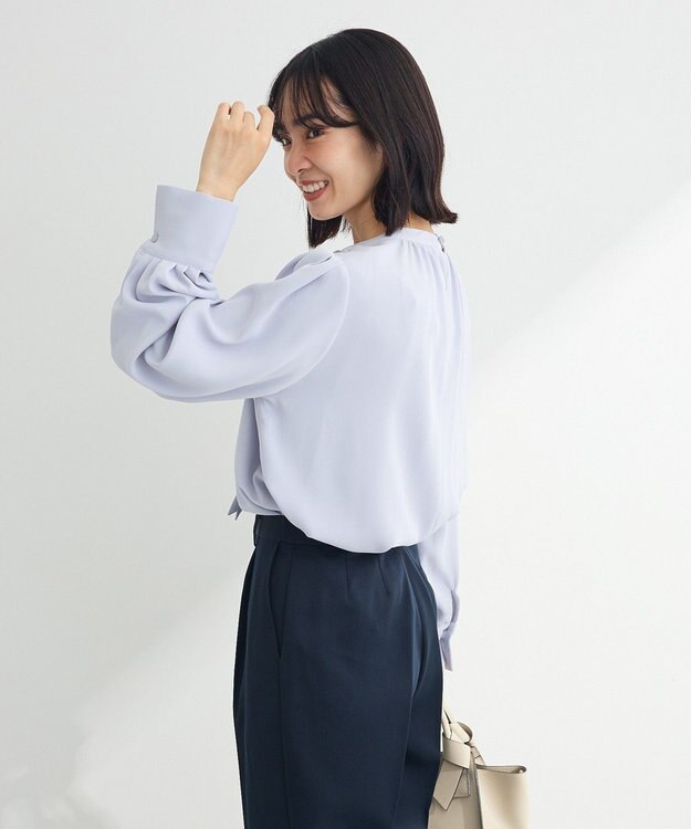 Green Parks ２ｗａｙボウタイブラウス Sax