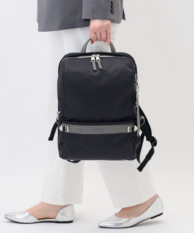 ACE BAGS & LUGGAGE W&.Day/Night リッカノーツ スクエアリュック A4サイズ 14.0インチPC収納 19162 ダブルアンド ネイビー