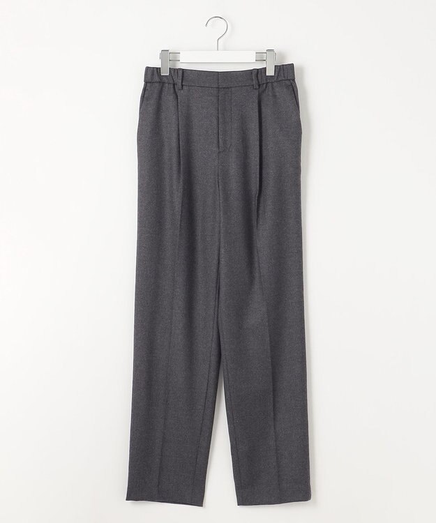自由区 ウールサキソニーテーパード パンツ グレー系