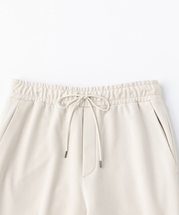 UNFILO 【アルガンオイル】裏起毛ドロストスティック パンツ アイボリー