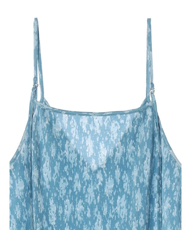 Green Parks 前後２ｗａｙ　プリーツキャミワンピース Blue