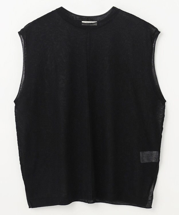 NAVE シアーニット ノースリーブ ブラック系