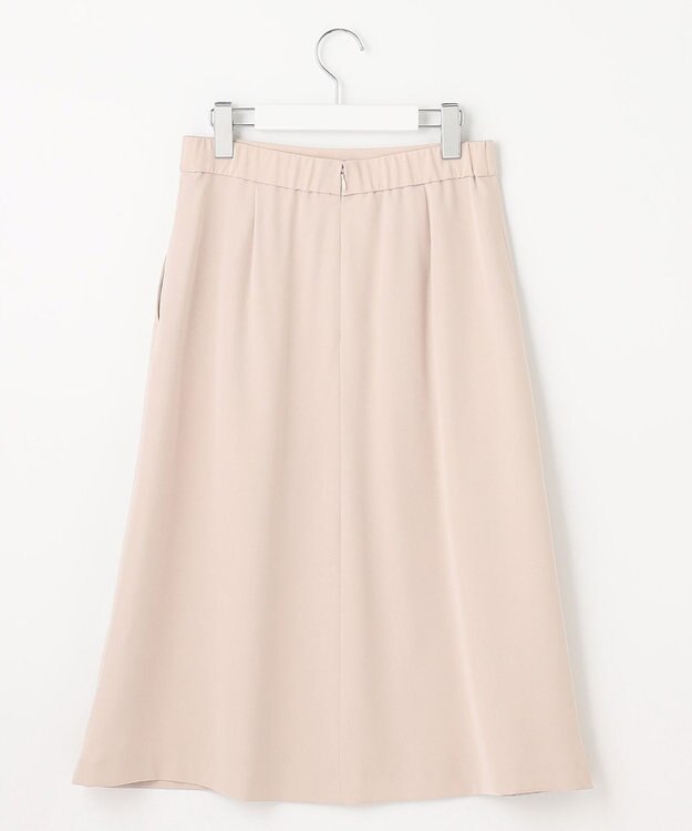 自由区 【XSサイズ～/洗える】ダブルフェイススーティング フレアスカート ピンク系