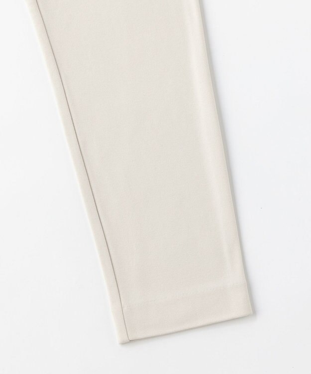 UNFILO 【アルガンオイル】裏起毛ドロストスティック パンツ アイボリー