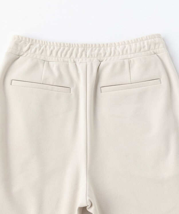 UNFILO 【アルガンオイル】裏起毛ドロストスティック パンツ アイボリー