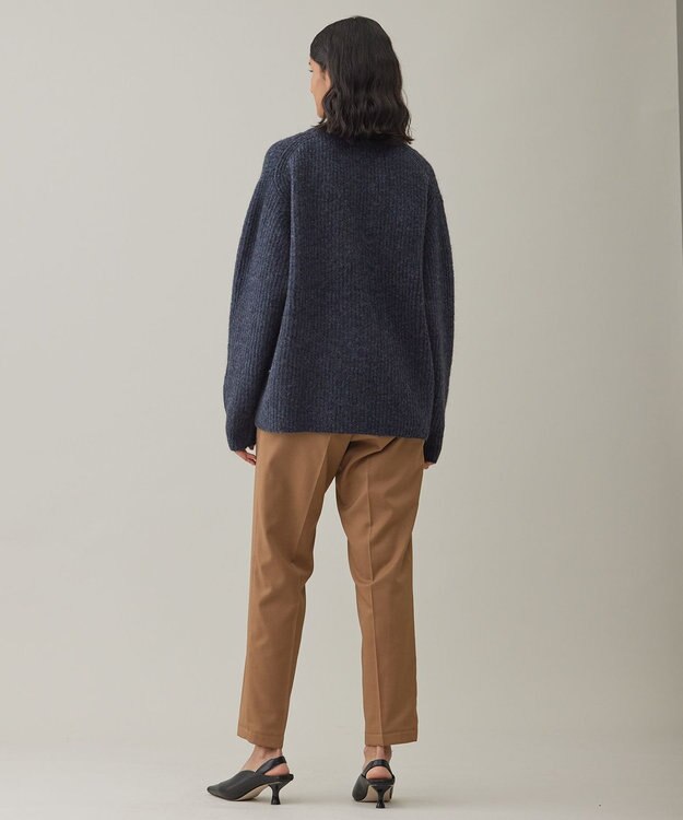 UNFILO MENS 【男女兼用】へアリー ニットカーディガン チャコール