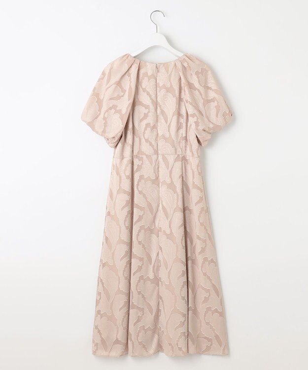 23区 L 【APPLAUDIR】シフォンカットジャガード ドレス ピンク系