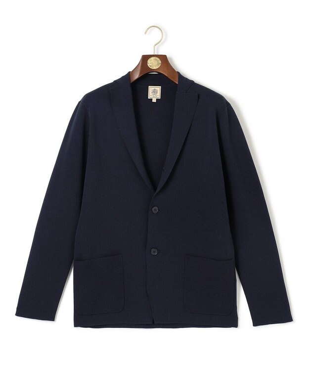 J.PRESS MEN 【WEB・一部店舗限定】ミラノリブ ニットジャケット ネイビー系