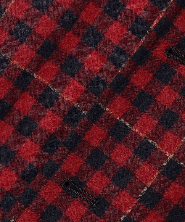 J.PRESS MEN 【J.PRESS ORIGINALS】Wool Nylon Refine Tartan Check 3B Sack Jacket / Japan Made レッド系4
