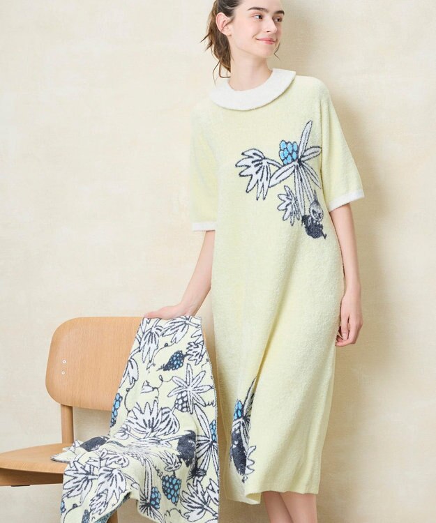 une nana cool 【ムーミン】MOOMIN × une nana ccol　なめらかふわふわワンピース CR