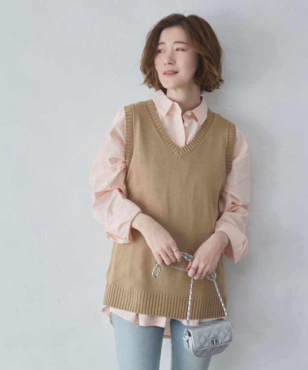 WEGO 【26年春新色登場★】USPOLOBIGシャツ ライトピンク