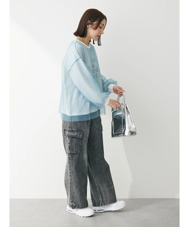 Green Parks ・ＥＬＥＮＣＡＲＥ　ＤＵＥ　デニムカーゴパンツ Gray Mixture