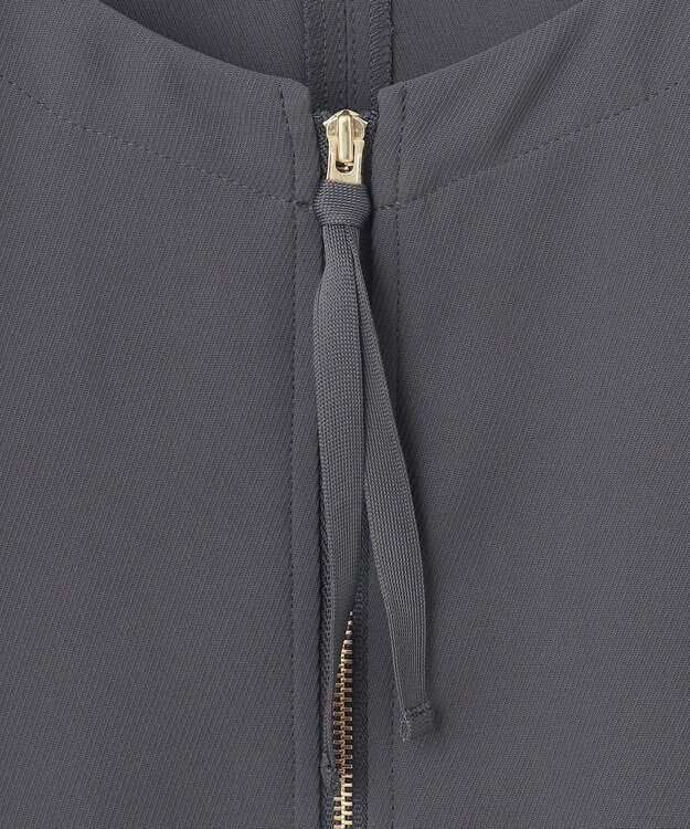 J.PRESS YORK STREET 【WOMEN】ジャージライクツイル ドルマンブルゾン グレー系