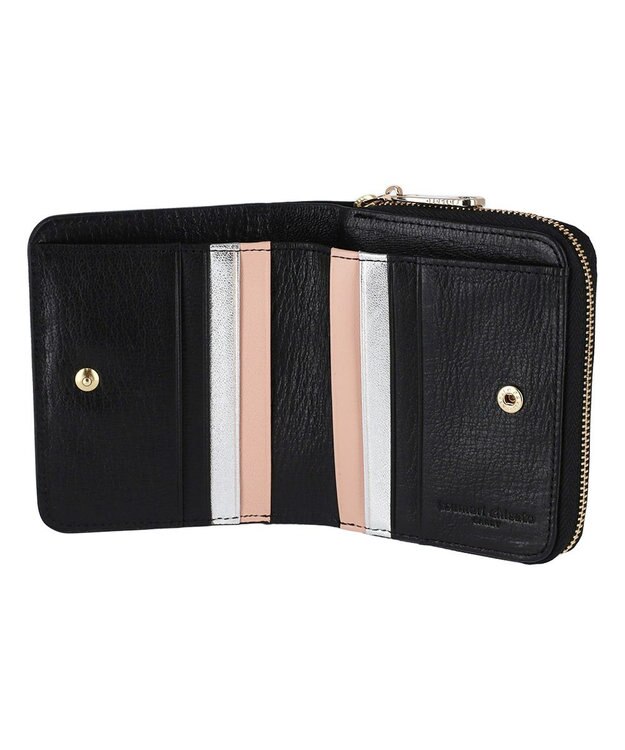 tsumori chisato CARRY ネコおこし ラウンドファスナー2つ折り財布 ブラック