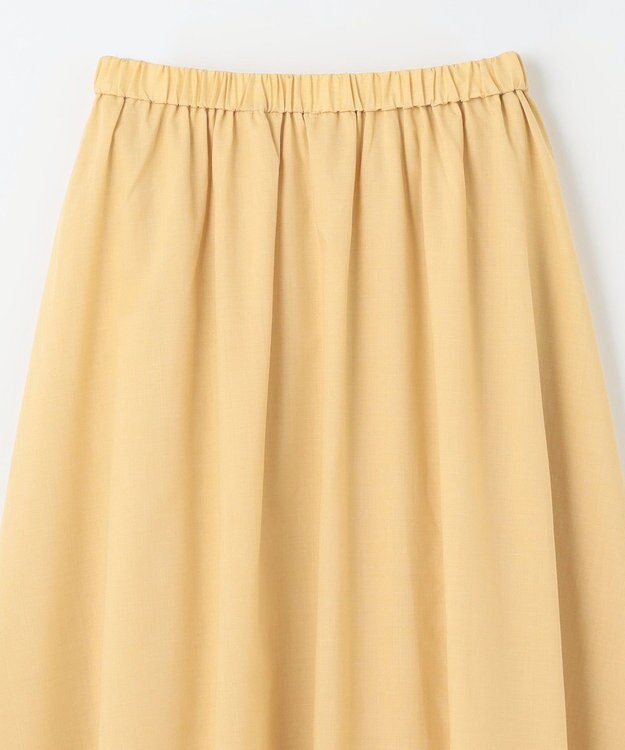 ANY 【大好評につき新色追加！/ウエストゴム】シャンブレーライクフレアスカート イエロー