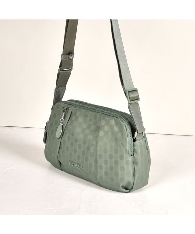 Y'SACCS Polka Dots ポシェット ライトグリーン