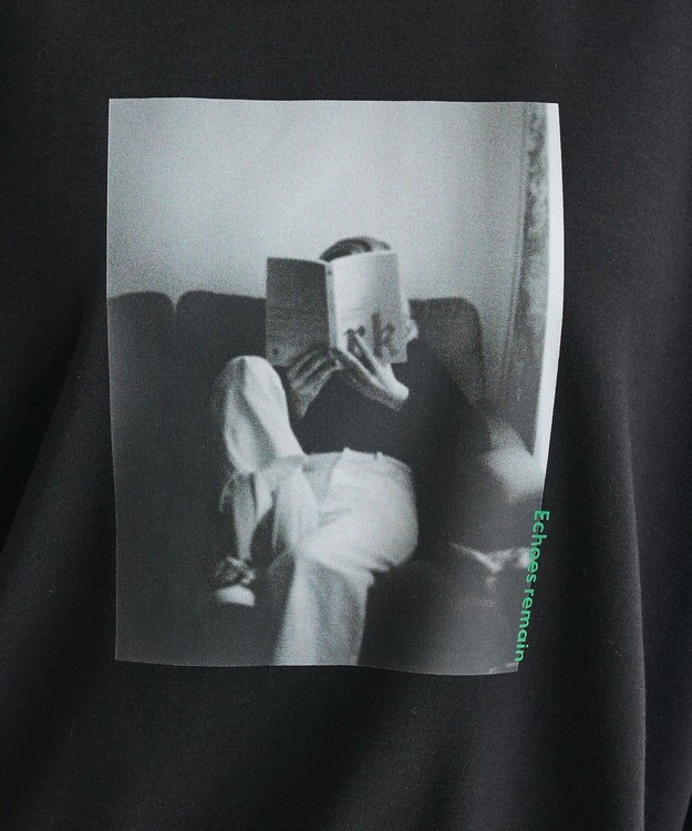 CRAFT STANDARD BOUTIQUE フォトプリントダンボールプルオーバー Black