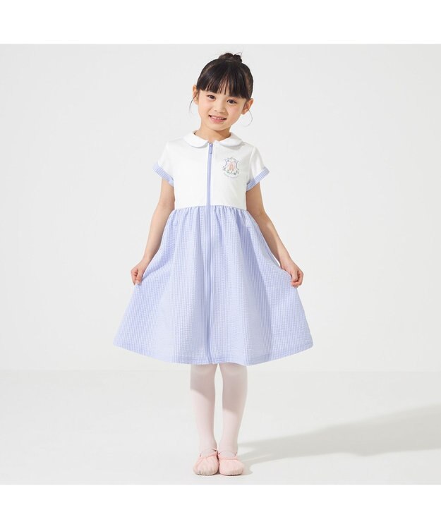 Chacott ジップアップワンピース ヒヤシンス