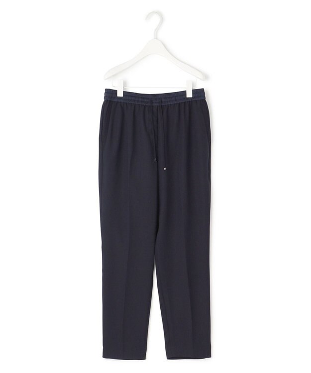 ICB 【新色追加・接触冷感・UVケア・速乾・洗える】FluidBackSatin ドロストパンツ ネイビー系