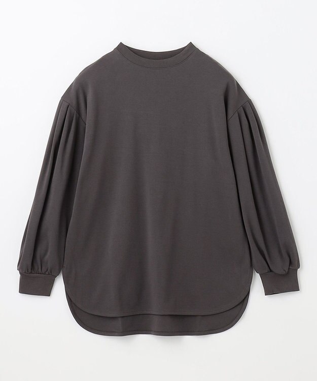 ANY プレミアム モックネック長袖Tシャツ グレー系