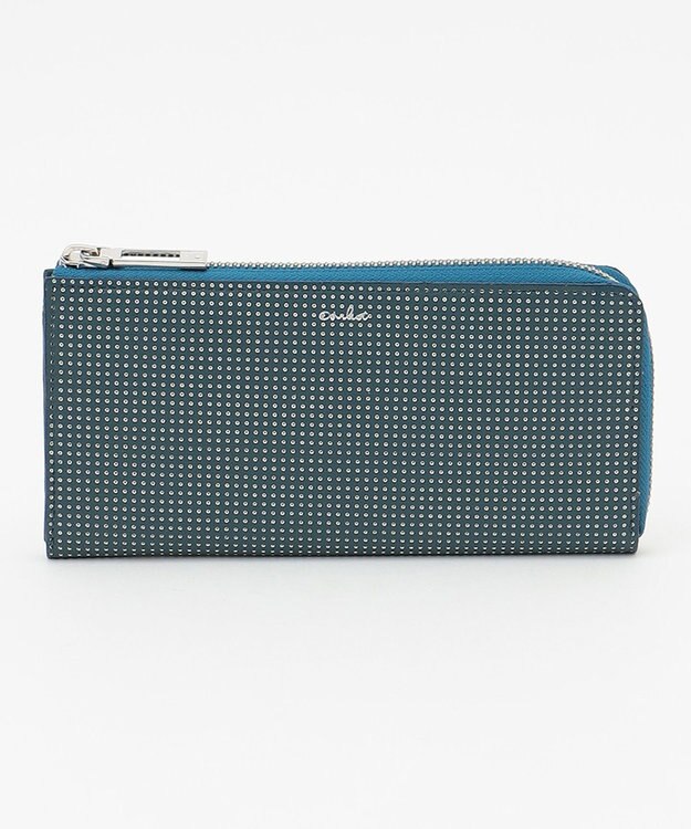 airlist Lファスナー長財布 PIRIKA ピリカ ブルー