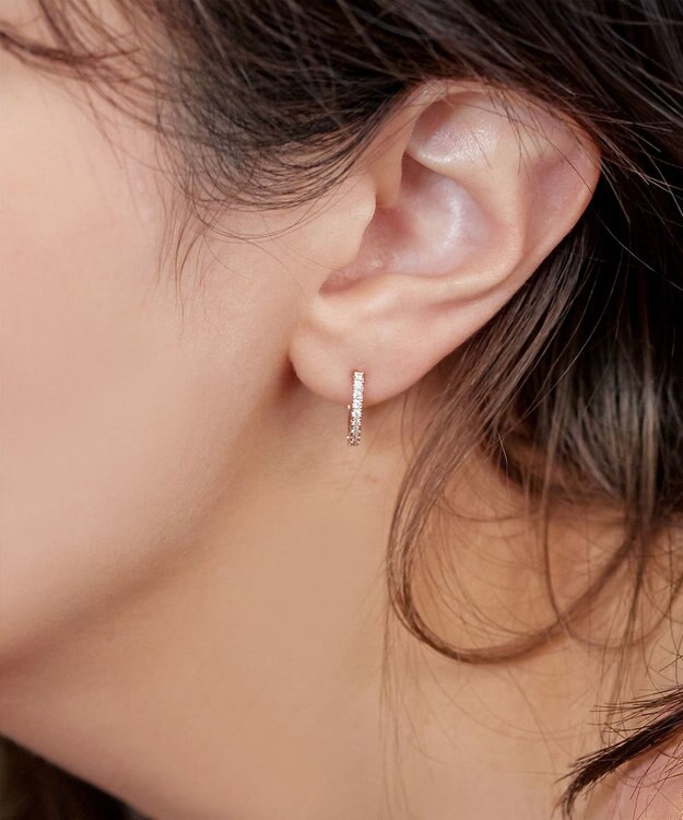 Tiaclasse 【金属アレルギー対応／選べる2種類】ラインピアス ピンクゴールドA