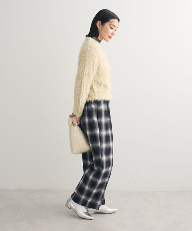 Green Parks ・Ｐｅｔｉｔ　Ｆｌｅｕｒ　シャギーニットカーディガン Ivory