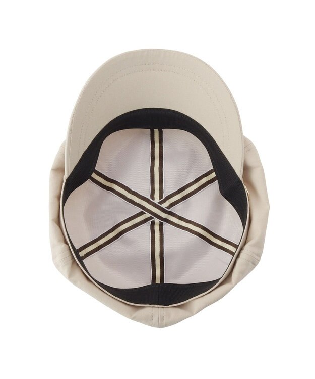 MOONBAT ポール & ジョー (PAUL & JOE ACCESSOIRES) ロゴプレート 無地 キャスケット ベージュ